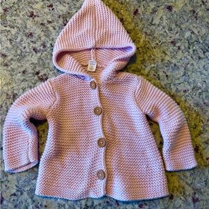 Brand New Nordstrom Pink Knit Hooded Sweater